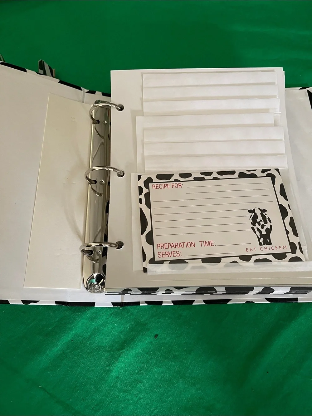Eat Chicken Recipe Book - Black & White